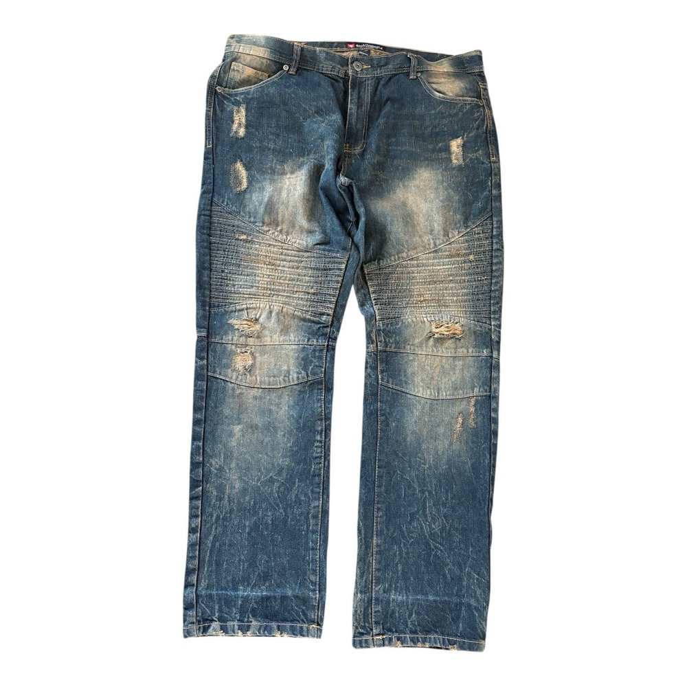 Vintage Southpole 90's Y2K Baggy Jeans Size 40 X 32 Distressed Skater Punk Denim